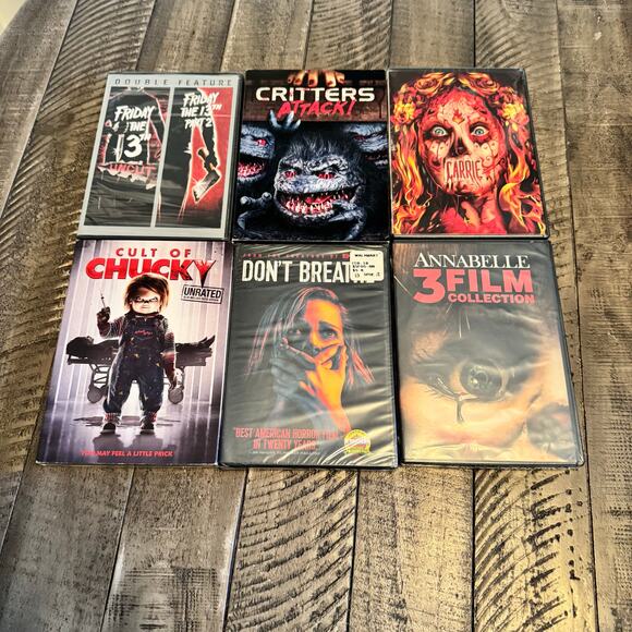 Thriller Scary Movies DVD's Lot of 6 Don't Breath The Cult of Chucky Sealed NEW - Picture 2 of 9